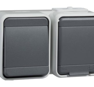Комбинированный выключатель/розетка LG/BGR AP44 448639