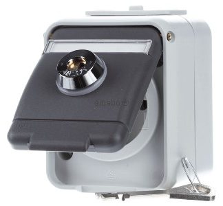 Накладной монтаж в запираемую розетку 44 - Электрическая розетка 455019