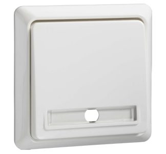 Кнопка RW с надписью - Кнопка 1, переключательный контакт (НО), белый 502134