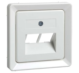 Центральная панель 2xRJ45 ОАЭ, чисто белый цвет - Центральная крышка 503664 (ОАЭ/IAE, ISDN)