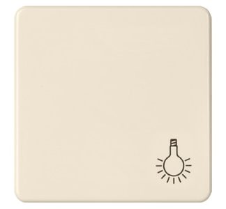 Кнопка-переключатель с символом чистого белого света - Белая крышка переключателя/кнопки ELG233114