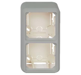 Двойной корпус для поверхностного монтажа, белый, ELG234214