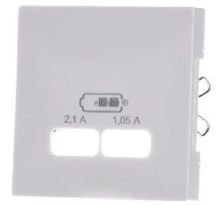 Центральная пластина для вставки USB-зарядной станции, чисто белого цвета, ELG363204