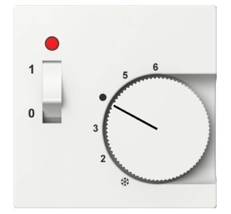 Чисто белая центральная пластина для вставки регулятора температуры - кремово-белая крышка термостата...