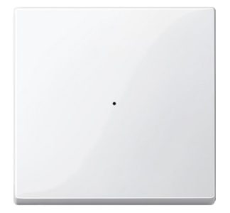 Однокнопочный модульный ключ, чисто белый - Декоративная накладка для переключателя кремово-белого цвета E...