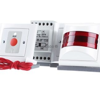 Туалетный комплект для инвалидов, чисто белый, 2 кнопки, сигнал, блок питания ELG740174