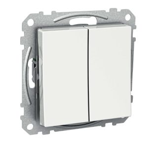 Выключатель серии 16A с ключом, белый - Встраиваемый выключатель серии WDE002116 белого цвета
