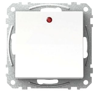 Переключатель управления переменным режимом работы, 16 А, с белой подсветкой, WDE002164