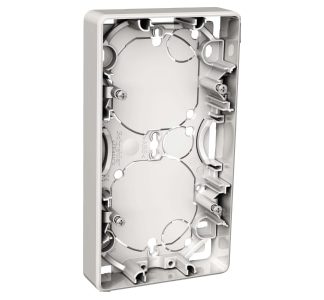 Корпус для поверхностного монтажа 2x 21 мм, белый Exxact WDE002352