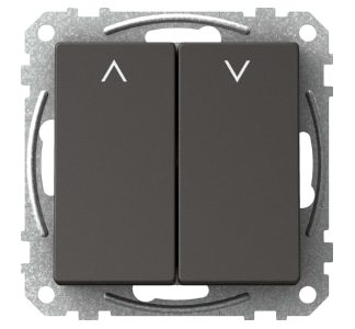 Выключатель для рольставней 16А с тумблерами, антрацитовый - 1-полюсная кнопка для рольставней WDE0...