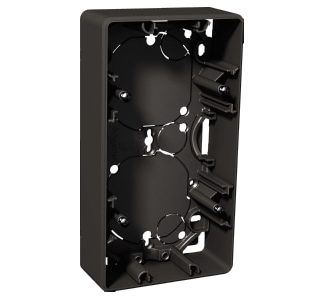 Накладной корпус, 2-секционный, 35 мм, Exxact, антрацитовый, WDE003362