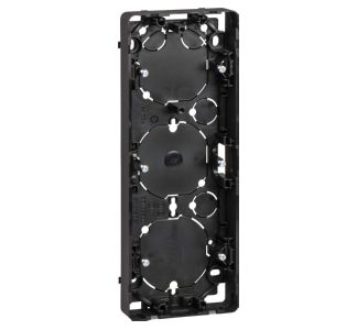 Тройной корпус для поверхностного монтажа 35 мм Exxact антрацитовый - 3-секционный корпус для поверхностного монтажа WDE003363