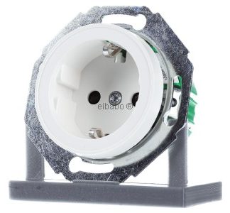 Белая розетка, с защитой от детей. - Электрическая розетка WDE011103