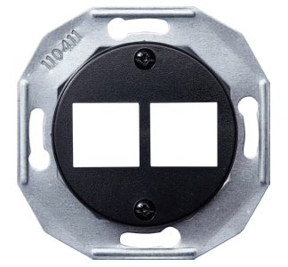 Вставка IAE/ZEA черная, RJ458(8)/8(8) - Центральная крышка модульного разъема WDE011703