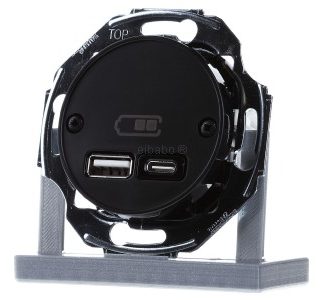 Зарядная станция с USB-портом — двухканальный источник питания USB, черный WDE011765