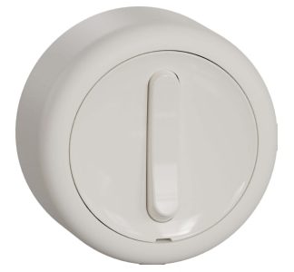 Белый крестообразный выключатель на 16 А - промежуточный выключатель для поверхностного монтажа WDE015831