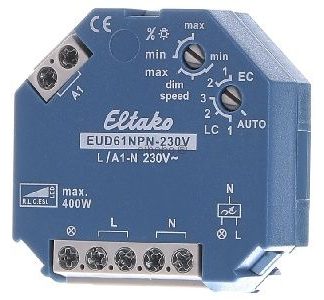 Сетевой диммер - Встраиваемый диммер EUD61NPN-230V