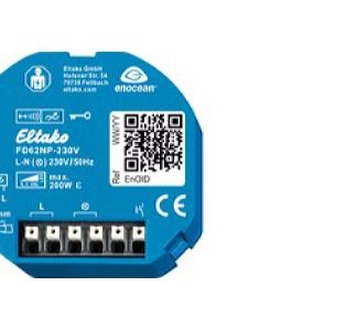 Беспроводной универсальный диммируемый актуатор без N-разъема - радиоприемник 868 МГц FD62NP-230V