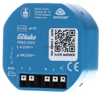 Исполнительный механизм радиореле - Радиоприемник 868 МГц FR62-230V