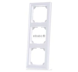 Тройная оправа чисто белого цвета с глянцевым покрытием - 5-кратная белая оправа R3-wg