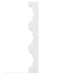 Тройная универсальная оправа, глянцевый белый цвет - трехкратная оправа R3UE55-pg