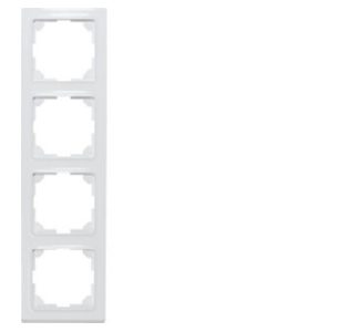 Универсальная четырехсторонняя оправа, матовый белый цвет - Четырехсторонняя оправа R4UE55-pm