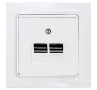 Крышка ОАЭ/IAE 2x для E-Design — базовый элемент UAE/IAE (ISDN) UAE55E/2-wg