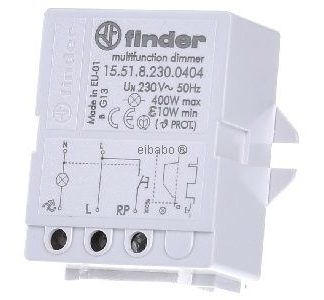 Электронный диммер 230 В переменного тока, макс. 400 Вт - Встраиваемый диммер 1 ВА 15.51.8.230.0404