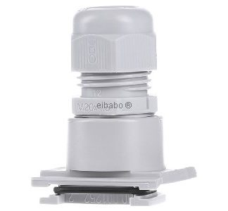 Настенный поворотный направляющий механизм, серый - для ввода кабеля в кабельный канал, серый 000630