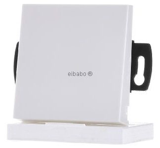 Переключатель-качелька без линзы, чисто белый, глянцевый, 1-контактный, 013803