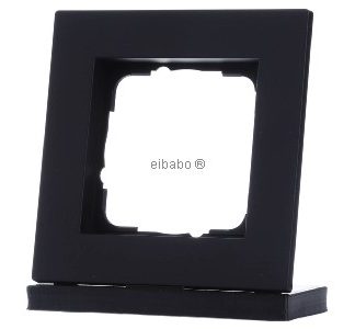 Рамка для квартиры на 1-м этаже - Однорядная, черная 0211095