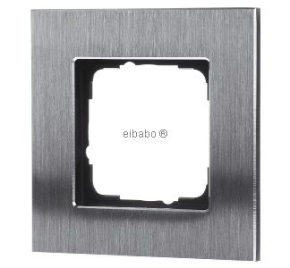 Рамка крышки 1x из нержавеющей стали - Рамка 1x изготовлена ​​из нержавеющей стали 0211219
