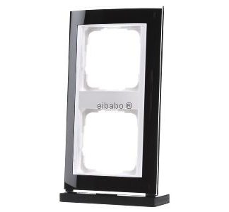 Рамка 2x прозрачная черная - Рамка 2x черная 0212733