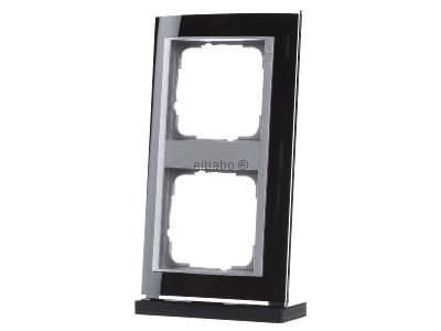 Рамка 2x прозрачная черная - Рамка 2x черная 0212736