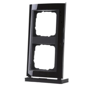Рамка 2x прозрачная черная - Рамка 2x черная 0212738