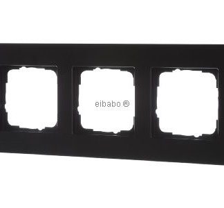 3 миниатюрные алюминиевые черные маскировочные рамки - трехсекционная черная рамка 0213126