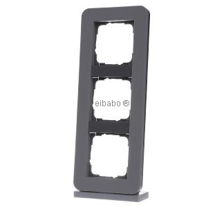 Рамка с тремя крышками, темно-серый/антрацитовый - Рамка с тремя крышками, серая 0213423