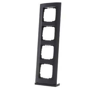 4x антрацитовые защитные рамки для anth.ZL, ударопрочные. - 4x антрацитовые рамки 021408