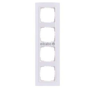 Четырехсекционная рамка-обложка, чисто матовый белый цвет для вечеринки в белоснежных тонах - Четырехсекционная белая рамка 0214327