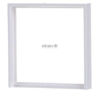 Центральная пластина, чисто белая глянцевая, с интегрированным элементом, 50x50, квадрат 028203