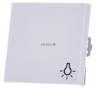 Лампа-качелька чисто белого цвета System55 - Накладка на выключатель/кнопку 028527