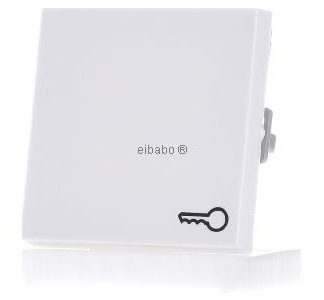 Клавиша-качелька, матовая, чисто белого цвета - Накладка для переключателя/кнопки 028727