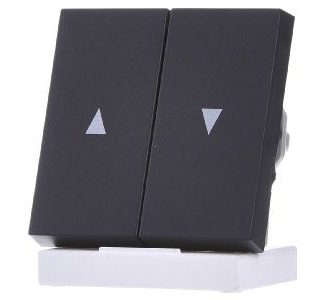 Жалюзи-качалки, антрацитовый цвет со стрелкой - Чехол для жалюзи 029428