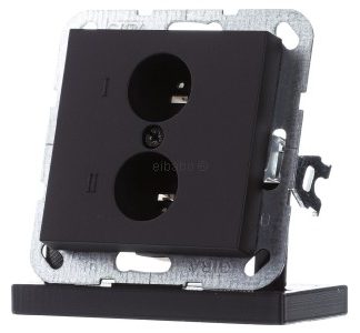 Черный разъем для стереодинамиков - базовый элемент с центральной крышкой 0402005