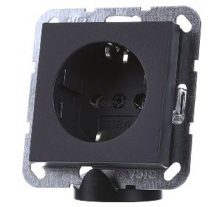 Розетка Schuko антрацит oBkrallen - Электрическая розетка 046628