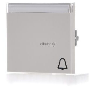 Накладка на кнопку переключателя/кнопку, кремово-белая глянцевая - 067301