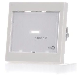 Переключатель-качелька, глянцевый кремово-белый, с полем для письма 067601