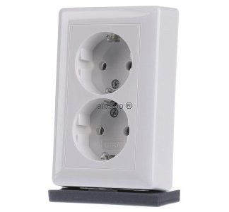 Двойная розетка Schuko RWS-GL без зажима - Электрическая розетка 078803