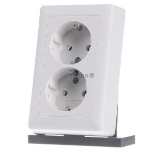 Двойная розетка Schuko rws System55 - Розетка ( 078804