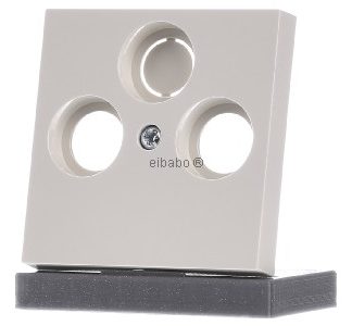 Центральная пластина кремово-белого глянцевого цвета для коаксиального разъема 086901